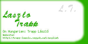 laszlo trapp business card